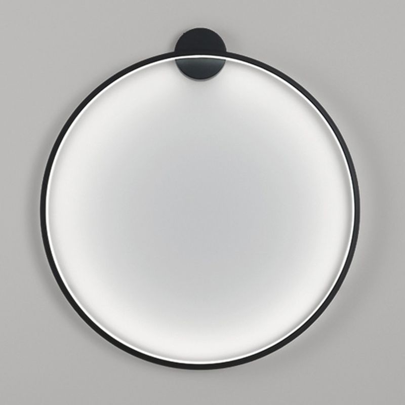 1 leggero illuminazione da parete in stile moderno in stile moderno per parete rotonda minimalista per letto per camera da letto