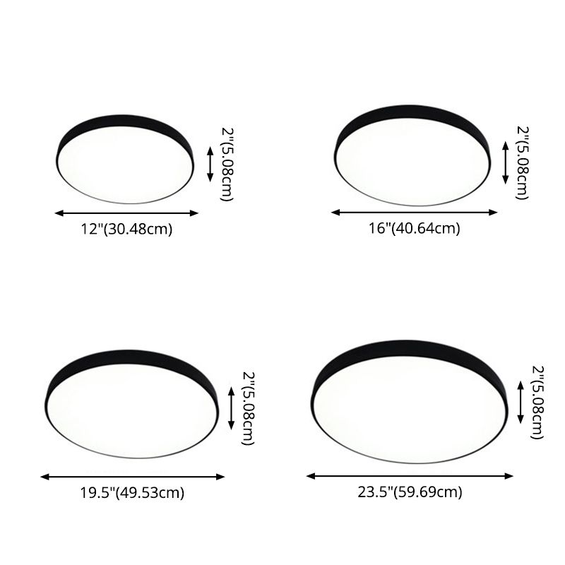 Ronde inbouw led-verlichting Moderne acryl inbouw