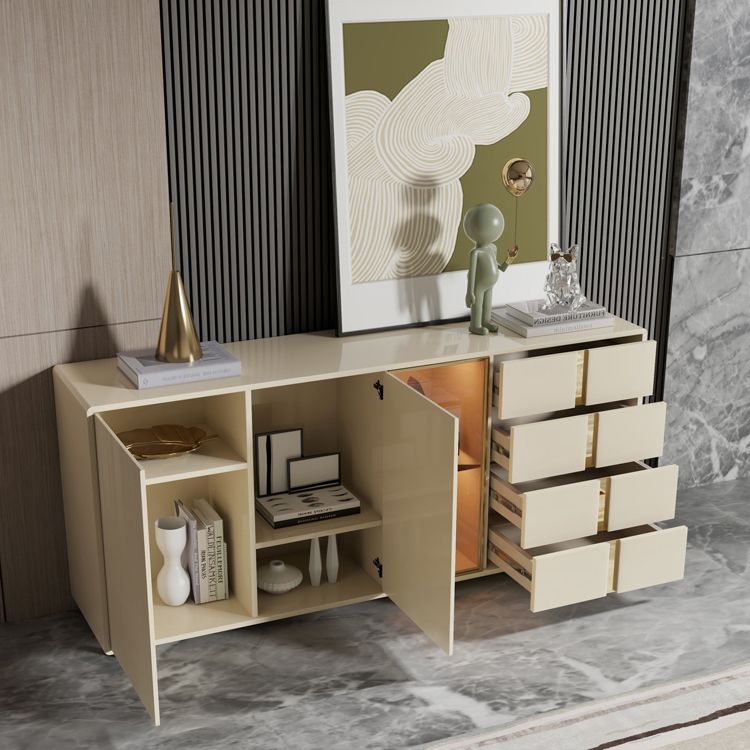 Glam Storage Chest Dresser Wooden Storage Chest with 4 Drawers