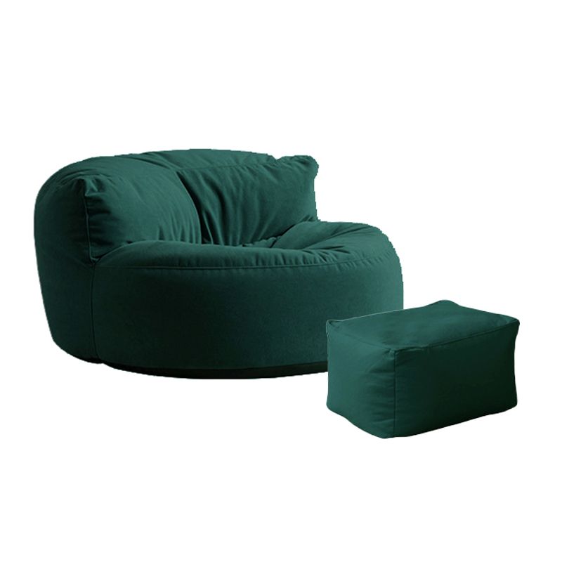 Velvet Armless Chair 34.64" L x 39.37" W x 18.89" H Accent Chair for Living Room