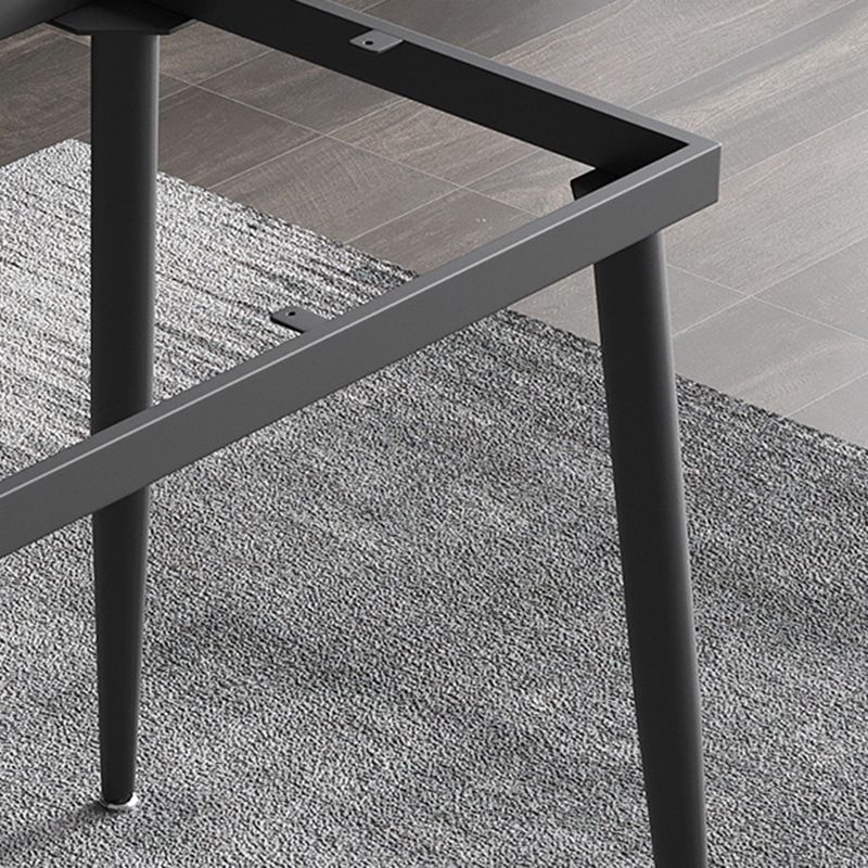Industrial Dining Room Dinner Table Rectangle 4 Legs Dining Table