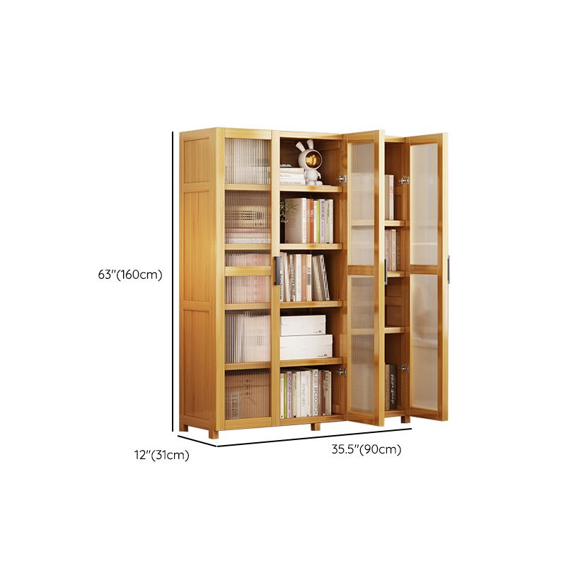 Vertical Engineered Wood Bookshelf Contemporary Closed Back Bookcase