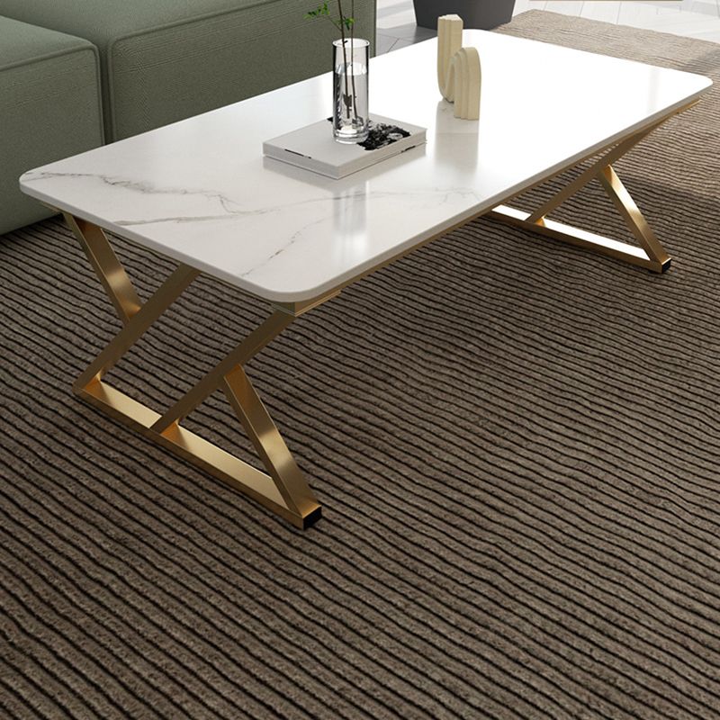 Modern Trestle Coffee Table SlateRectangle Coffee or End Table