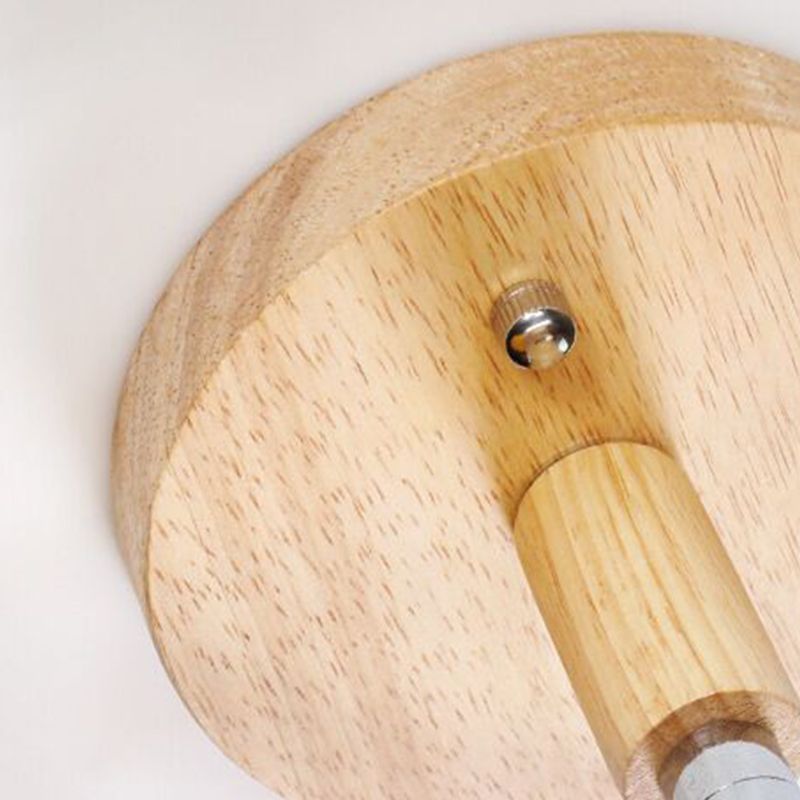 Nordic Style Holzwandlicht farbenfrohe einfache Wandleuchten für Schlafzimmer