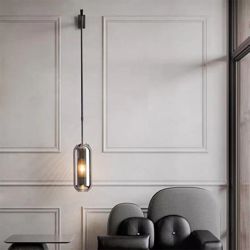 Glaszylinderwand montierte Lampen zeitgenössische 1 leichte Wandleuchte