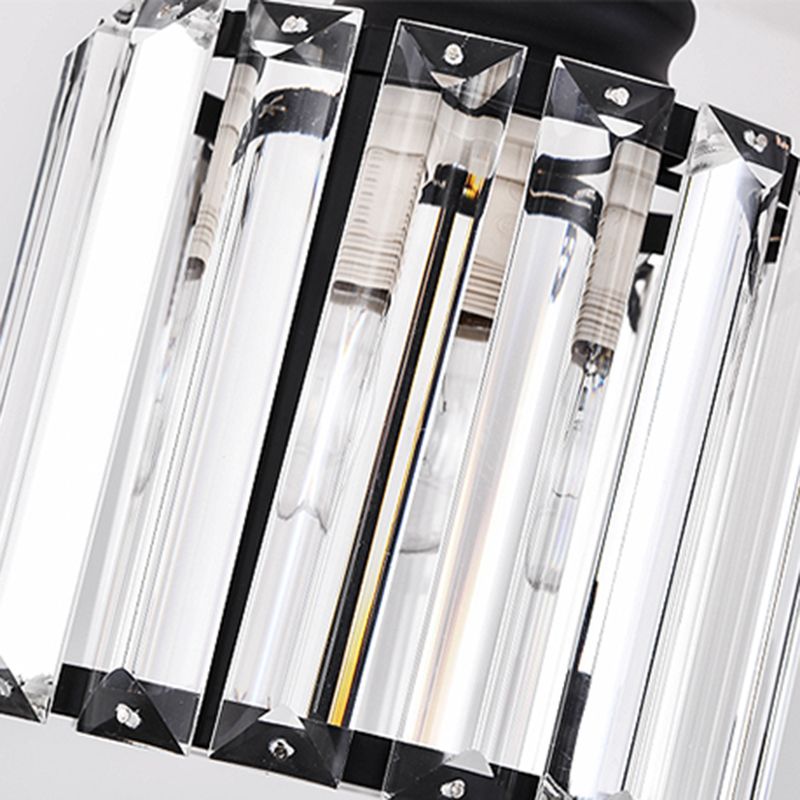 Luminaires de l'île contemporaine Crystal Cylinder Island Lights