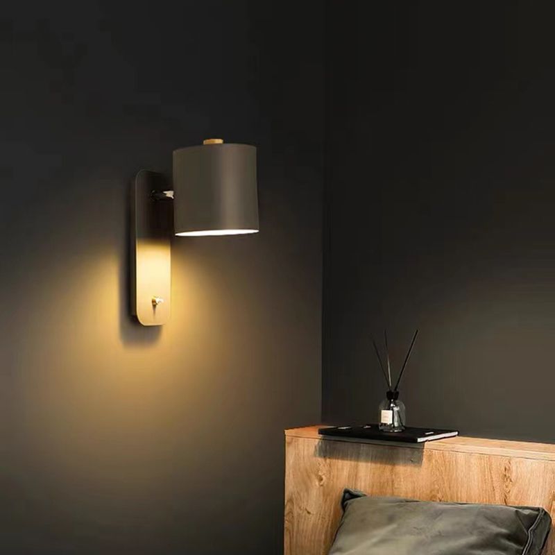 1-Licht-Halbzylinderwandbeleuchtung moderner Metallwandmontage-Leuchte mit Metallwand