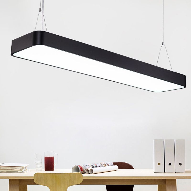Metal Frame Led Pendent in Modern Style Led Suspended Lights for Office Conference Room