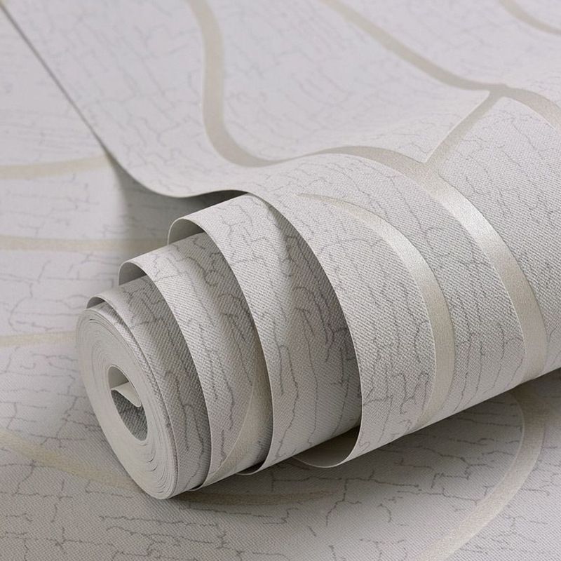 Pastel Color Stripe Wallpaper Roll Stain Resistant Wall Covering for Living Room