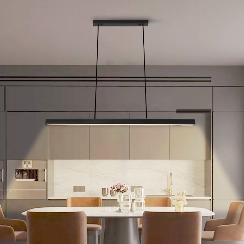 Lampada dell'isola a ciondolo lineare Lampada a pendente moderno a pendente moderno