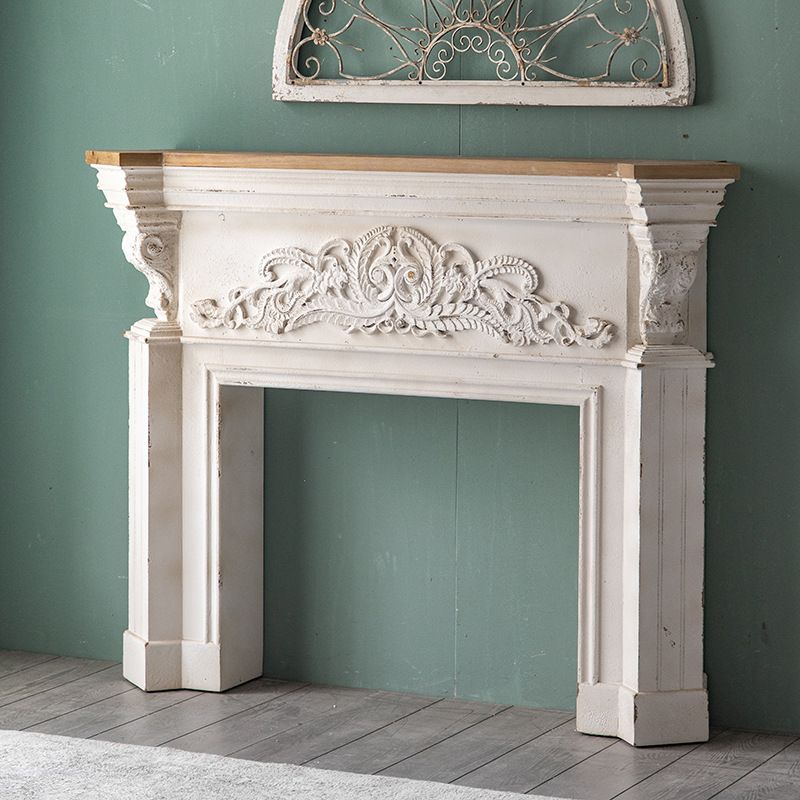 French Country Wood Console Table Rectangle Console Sofa Table for Hall