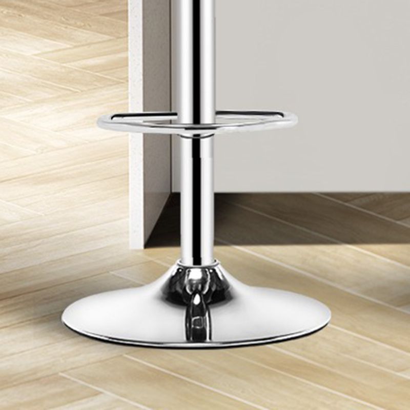 Contemporary Leather Counter Height Stools Adjustable Height Bar Stool