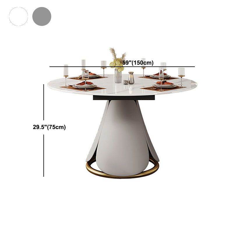 Modern Dining Round Table Dining Sintered Stone Table for Restaurant