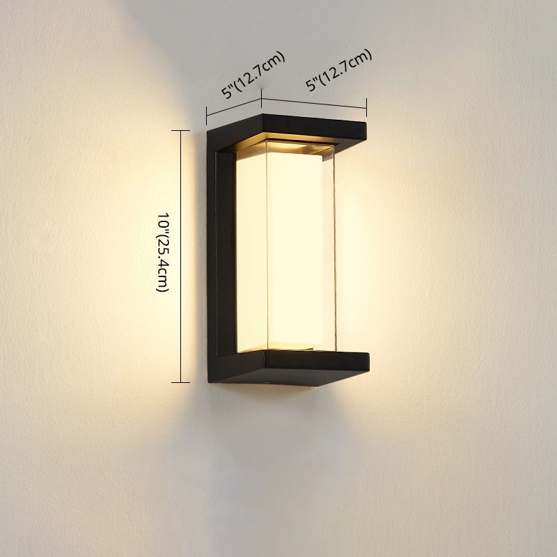 2 dimensioni per la lampada moderna opzionale per illuminazione calda/bianca esterna