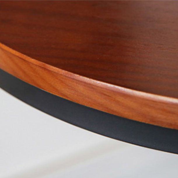 Industrial Round Solid Wood Bar Table Set 1/2/5 Pieces Counter Table with High Stools