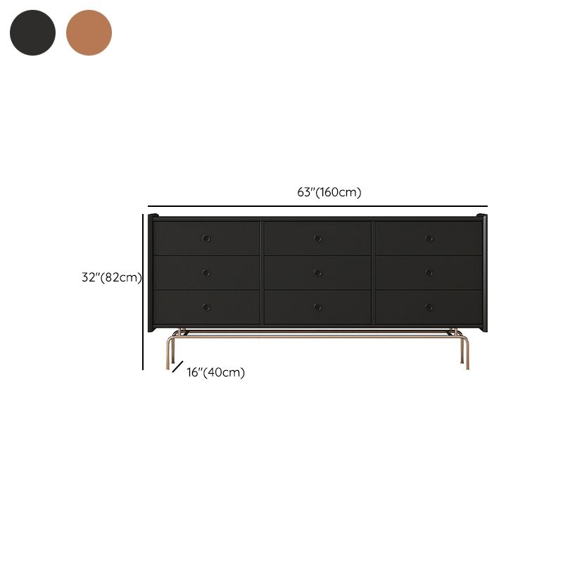 Modern Dresser Solid Wood Storage Chest Dresser with 9/6/5 Drawers