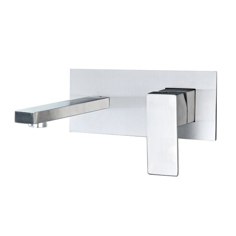 Stainless Steel Wall Mounted Bathroom Faucet Light Luxury Bathroom Faucet Modern Faucet