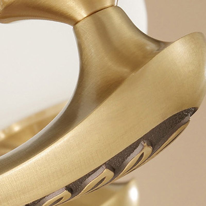 American Style Chandelier Gold Multi Head Glass Hanging Light for Restaurant