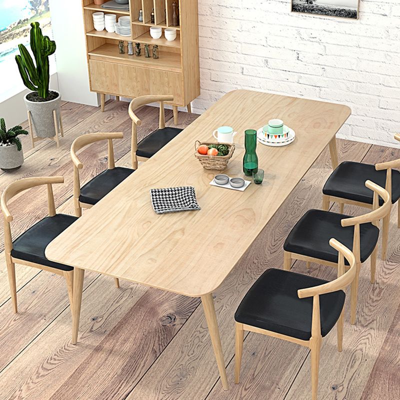 Modern Wood Office Desk Rectangular Shape Task Desk with 4 Legs for Home