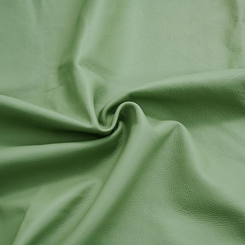 Creative Round Footstool Ottoman Patchwork Color Block Leather Ottoman