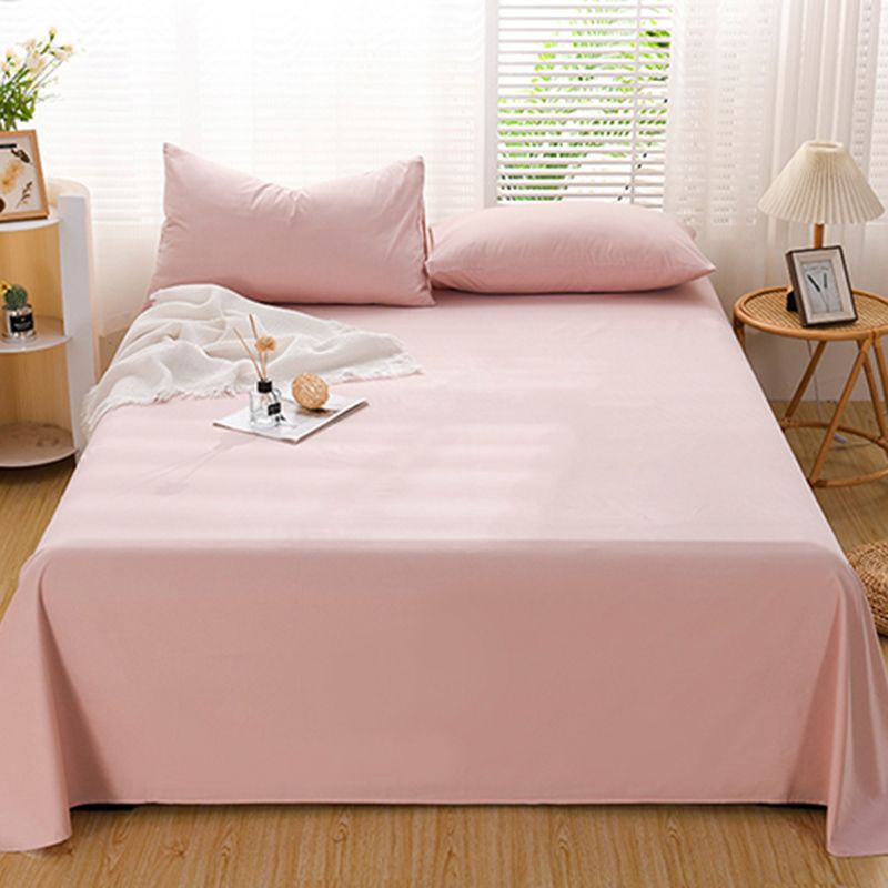 Cotton Bed Sheet Set Solid Color Modern Fitted Sheet for Bedroom