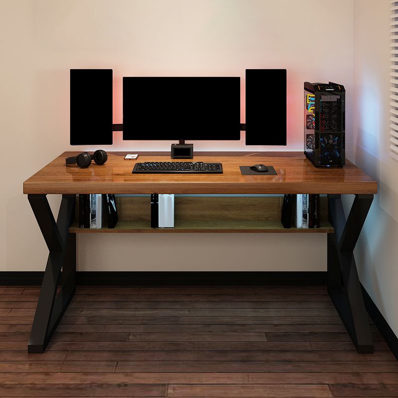 Contemporary Rectangular Computer Desk Home Solid Wood Office Desk