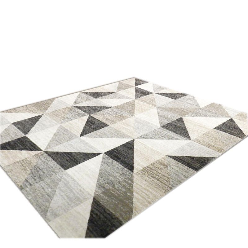 Distinctive Graphic Pattern Area Rug Contemporary Aesthetic Indoor Rug Polyester Anti-Slip Backing Carpet for Home Decoration