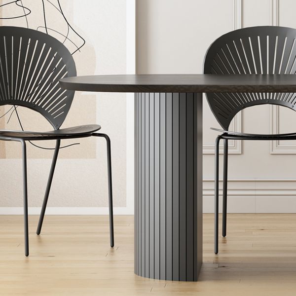 Double Pedestal Dining Table Modern Table for Home and Kitchen