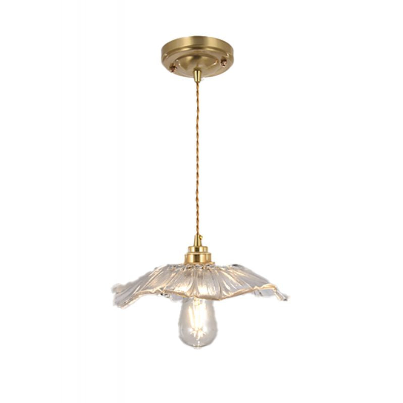 Modern Style Cone Shape Pendant Lighting Glass Pendant Light for Bedroom