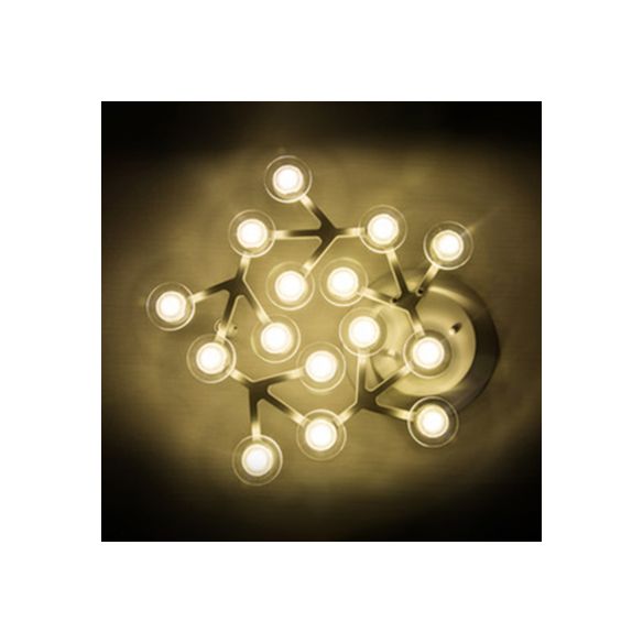 LED 7/9/10 Lights Kitchen Flushmount Light with Round Acrylic Shade White Flush Ceiling Light in Warm/White Light