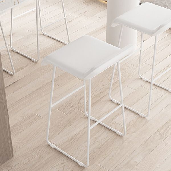Modern Style Bar-stool Solid Wave Seat Counter Bar Stool with Metal Legs