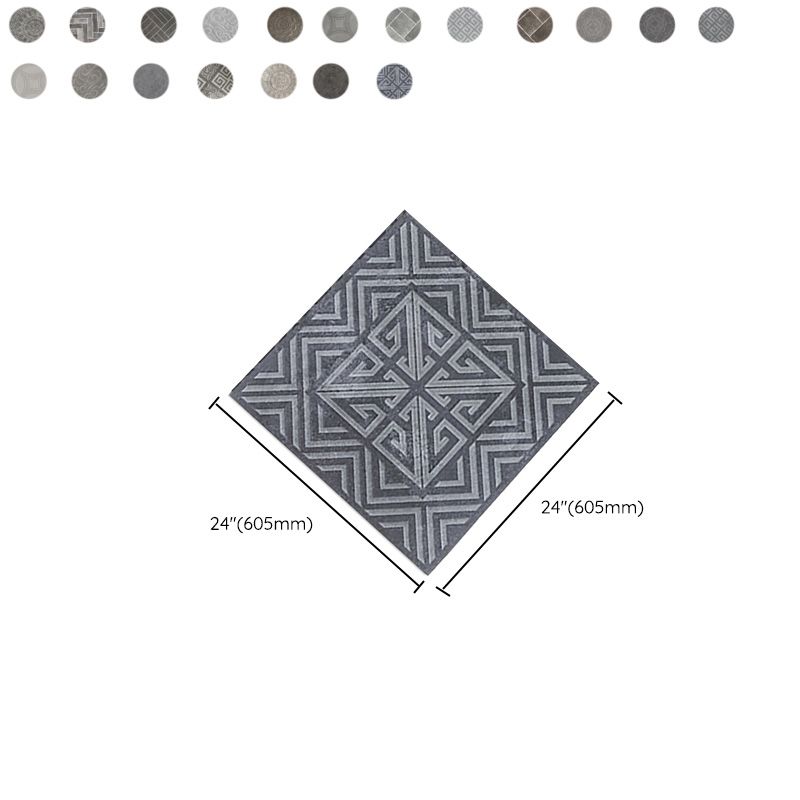 Piastrella per pavimenti per esterni in stile moderno Piastrella per pavimenti vintage con bordo dritto quadrato