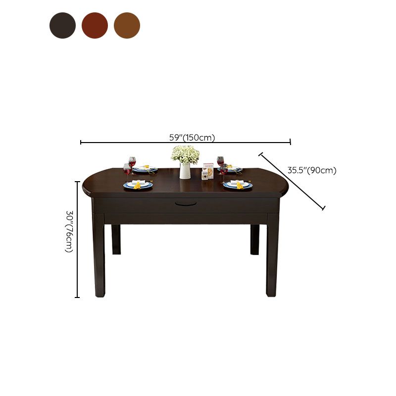 4 Legs Dining Furniture Extendable Dining Table for Dining Room