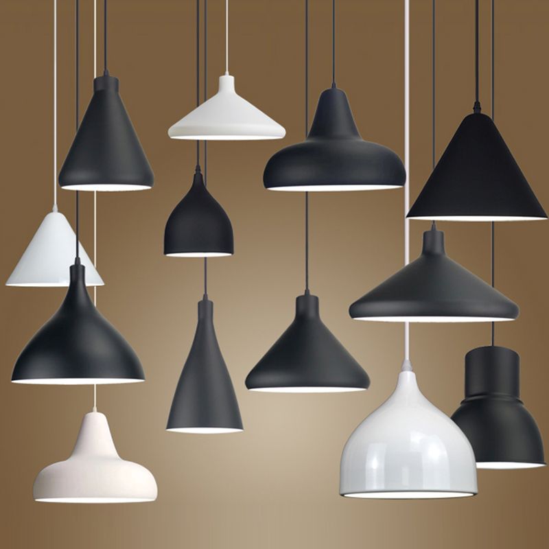 Lampada a sospensione geometrica Stile industriale Alluminio 1 lampada a sospensione lampadina