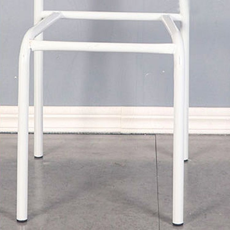 Plástico de estilo minimalista que cena la parte posterior abierta apilable de la silla sin brazos que cena la silla lateral