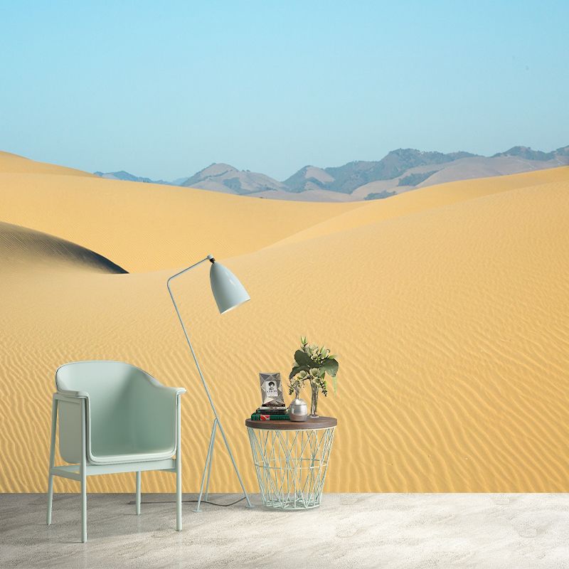 Beautiful Desert Customized Wall Mural Moisture Resistant Home Decor for Sitting Room