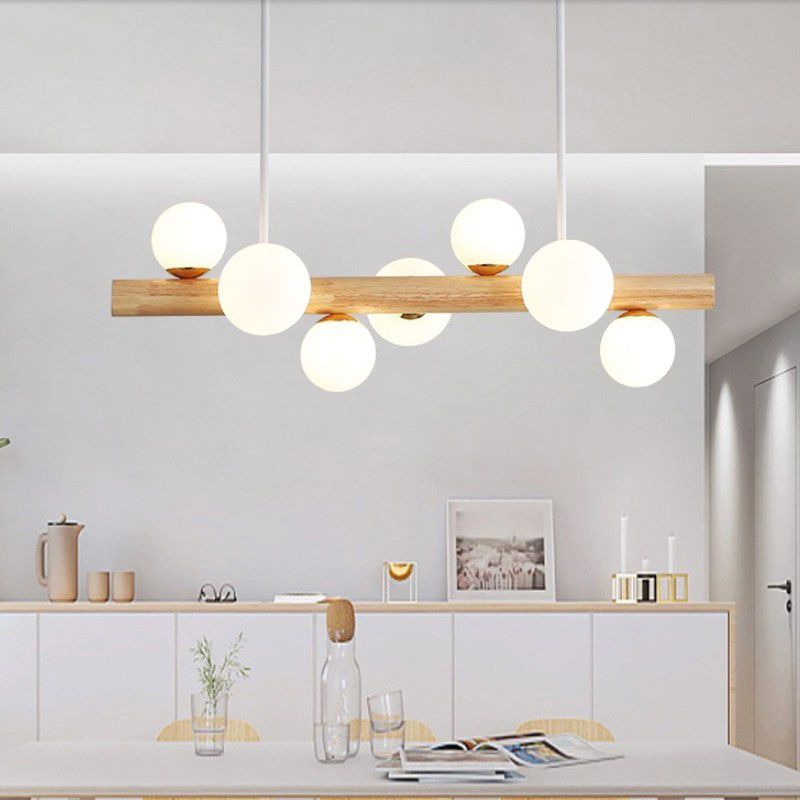Modern Style Ball Shade Island Pendants Glass Pendant Lights for Dining Room