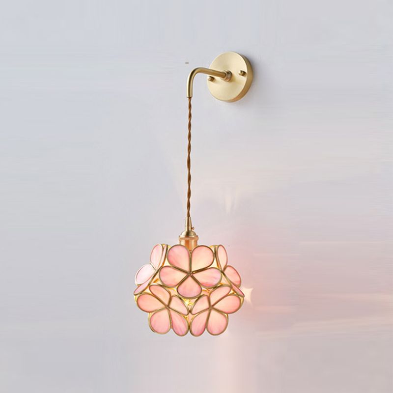 Nordische Wandhalterung Lampe moderne Glasschatten Wandleuchte für Wohnzimmer Schlafzimmer