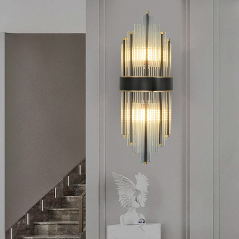 2 LA LA LA LUCCHI Crystal Fullo Scontro Scontro MOTORE UNICO MODERNO MOLTIRE LUME DELLA parete trasparente