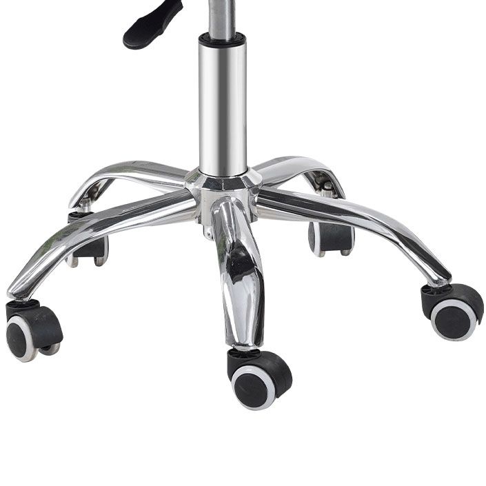 Scandinavian Metal Barstool Fabric Counter Stool with Chrome Base