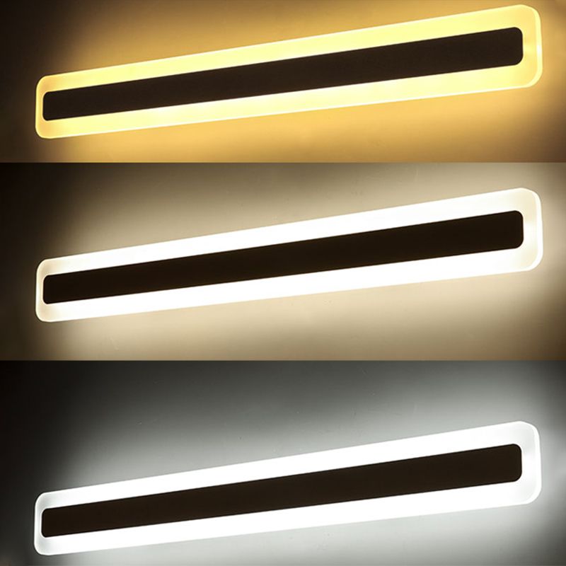 Rechthoekige LED ijdelheid lamp Moderne minimalistische stijl acryl single ijdelheid licht