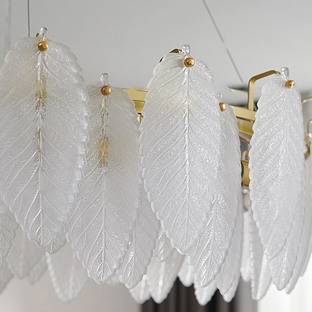 Luxe léger en luxe suspendu en verre clair lustre pendentif lumineuse