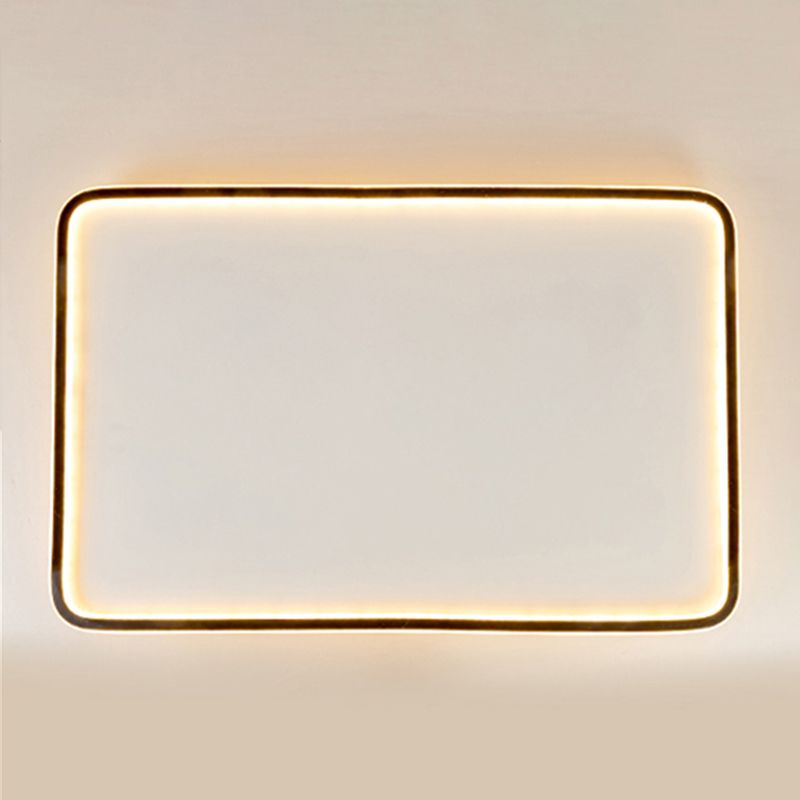 Line LED Flush Mount Light Acrylic Shade Simplicity Ceiling Light for Living Room