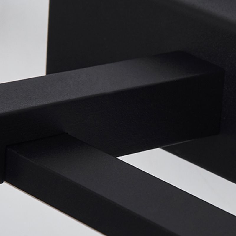 Metal Linear Shape Mirror Wall Light Modern 1-Light Mirror Wall Mount Light in Black