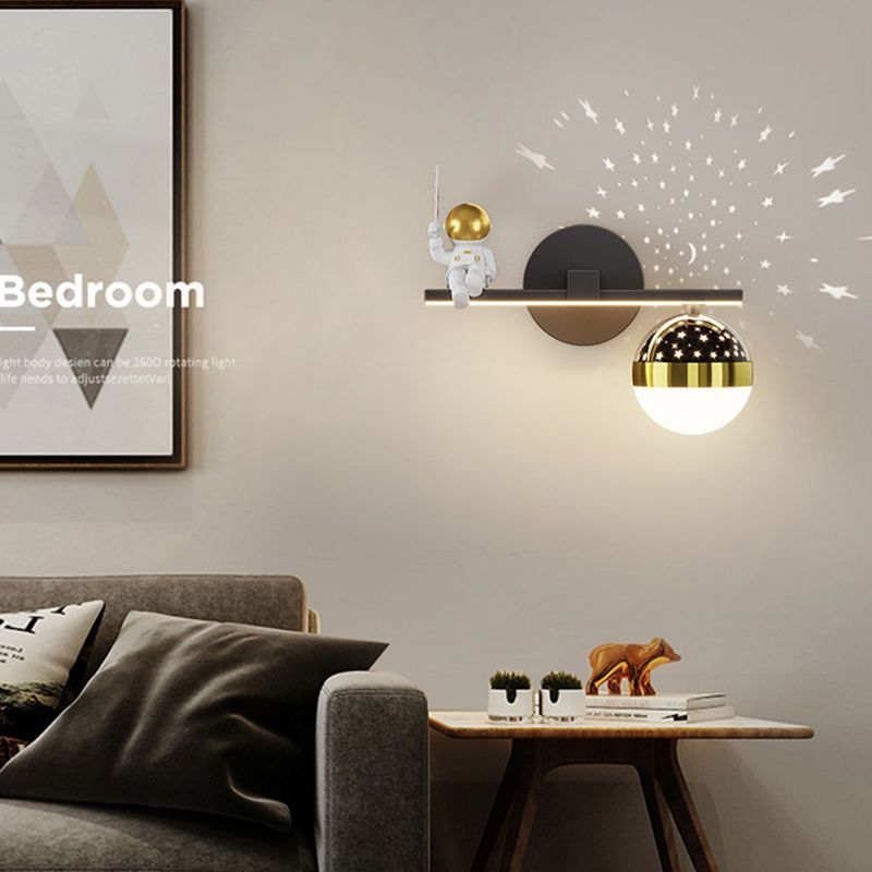 Kids Style Geometry Shape Wall Lights Metal 2-Light Wall Mount Lights