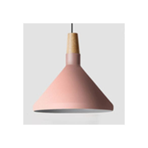 Nordic Coolie Shade Suspension Light Aluminum 7/10.5/15 Inch Wide 1 Head Pendant Light for Office Coffee Shop