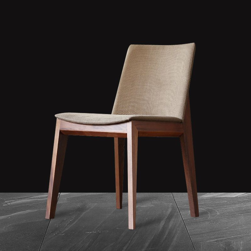 Dining Room Armless Chairs Modern Solid Wood Kitchen Chair for Home