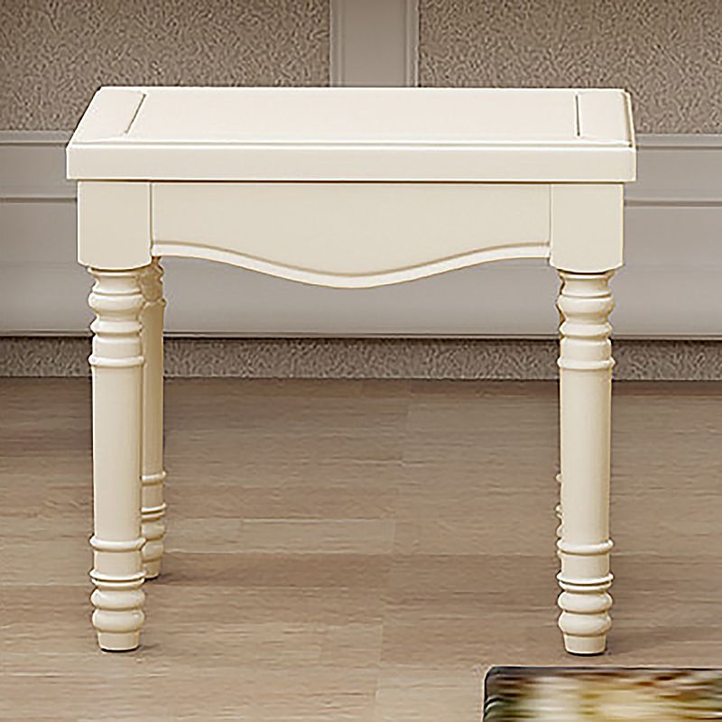 19.68" Wide Vanity Set with Drawer Rubberwood Make-up Vanity