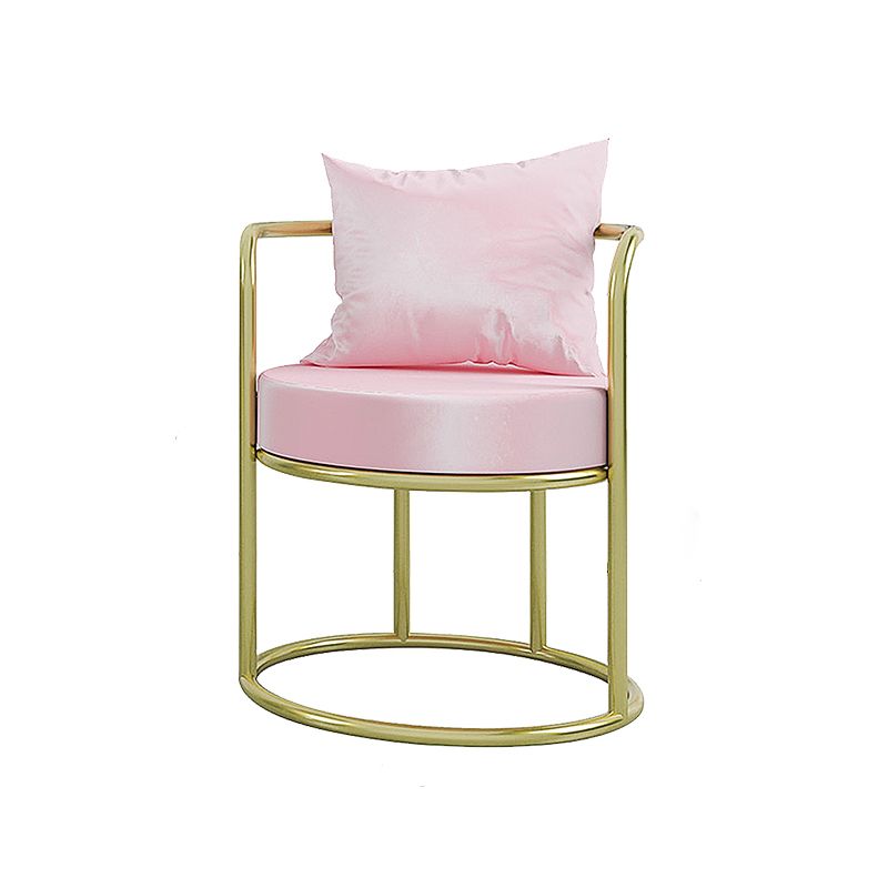 Silla de comedor de metal de estilo nórdico, sillones tapizados para uso en restaurantes