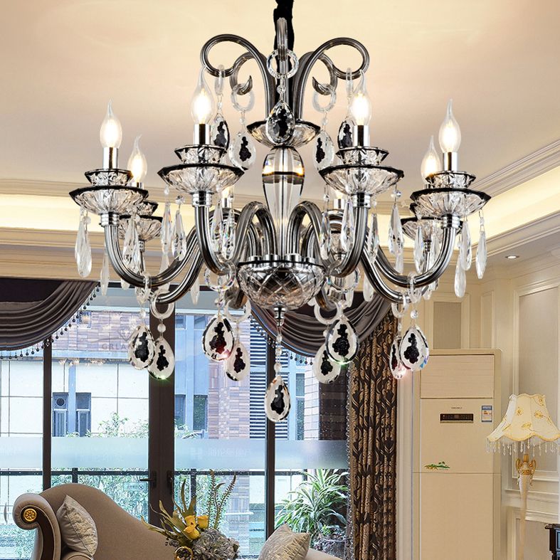 Kerze Kronleuchter Leuchte Traditionelle Kristallheizbeleuchtung für das Restaurant